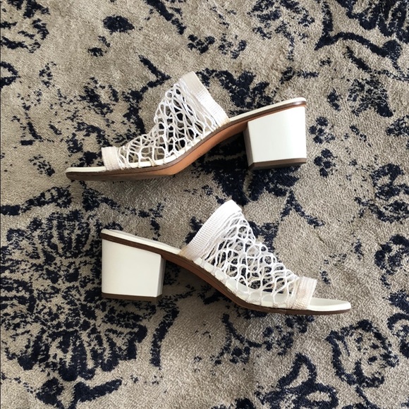 chloe white mesh lucy sandals - Picture 5 of 8